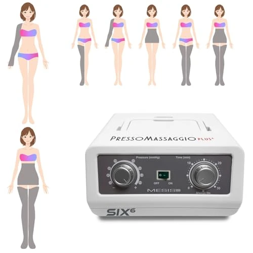 MESIS Profesjonalna presoterapia w domu Plus+ SIX6 (z 2 nogami, zestaw Slim Body i 1 bransoletka) Pressoterapia drenaż limfatyczny | Wyposażenie PRO