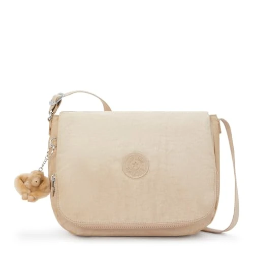 Kipling EARTHBEAT M Medium Crossbody Bags, Sparkled Beige (Beige)