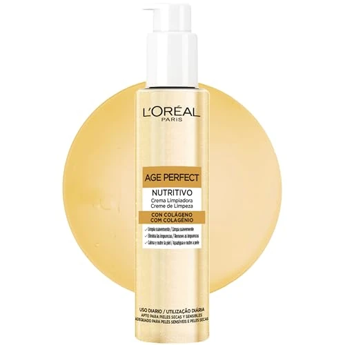 Oferta limitada: L'Oréal Paris Age Perfect Crema Limpiadora con Colágeno y Glicerina para Piel Madura de 7.49 € a 5.28 € (ahorro 30%)