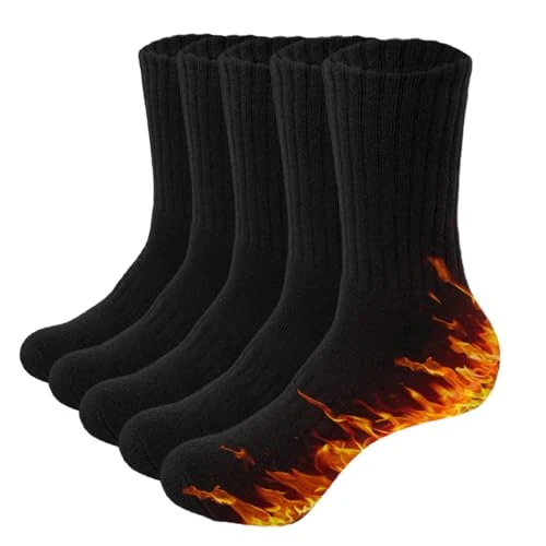 Oferta limitada: Josnown Calcetines Deporte Hombre, 5 Pares Calcetines Hombre Invierno, Termicos Cómodo Amortiguación para Running Ciclismo Trekking Senderismo, Talla 39-45 de 14.99 EUR a 9.49 EUR (ahorro 37%)