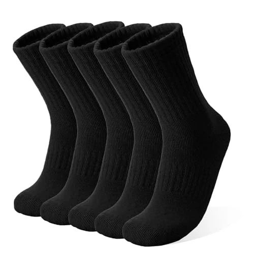 Oferta limitada: VoJoPi Calcetines Termicos Mujer, 5 Pares Calcetines Invierno con Rizo Suave CóModos y Transpirables Calcetines de Lana para Exteriores para Senderismo y Viajes, Talla 35-42 de 14.99 EUR a 9.99 EUR (ahorro 33%)