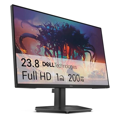 Offerta a tempo: Dell 24 Monitor Gaming - SE2425HG, Full HD (1920x1080), 200Hz, Fast IPS, 1ms, AMD FreeSync Premium, 99% sRGB, VESA (100x100mm), DisplayPort, 2 HDMI, 3 Anni di Garanzia, Nero - 20% da 119.00 € a 95.20 €