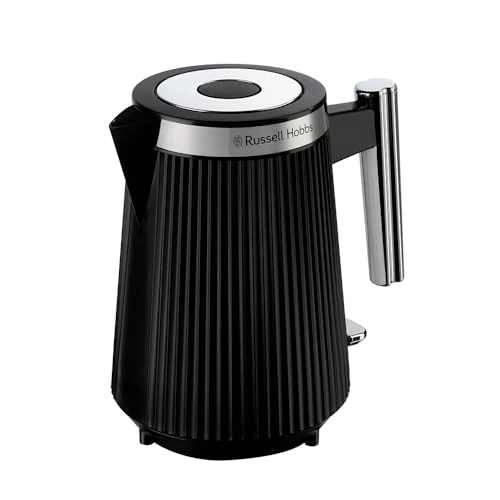Offre limitée : Russell Hobbs Bouilloire électrique [1,7L, 2400 W] Brontë (Design noir mat, bec verseur, indicateur niveau d'eau, enrouleur de câble, éclairage, ouverture automatique du couvercle, base 360°) 26750-70 de 69.99 € à 49.99 € (29% de remise)