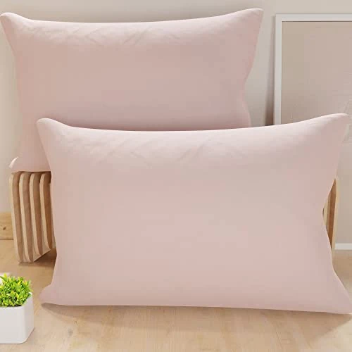 Offerta a tempo: PETTI Artigiani Italiani - Coppia di Federe Cuscino 145x40 cm in Microfibra, Cuscini Arredo Camera da Letto, Divano, Set 2 Fodere Copricuscino, Federa Tinta Unita Rosa, 100% Made in Italy - 25% da 19.90 € a 14.98 €