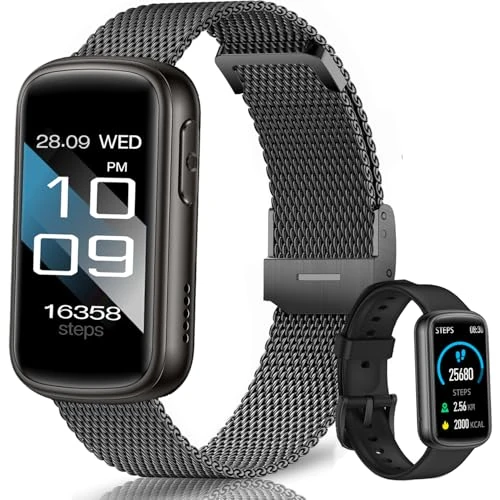 Zeitlich begrenztes Angebot: Fitoncloud Smartwatch Damen Herren, 1,47" Smart Watches mit BLE5.3 Anrufe/Nachricht, Pulsuhr/Schlafmonitor/Schrittzähler/147 Sportmodi Fitness Tracker, Wasserdicht IP68 Sportuhr für Android iOS Handy von 19.99 € auf 19.99 € (0