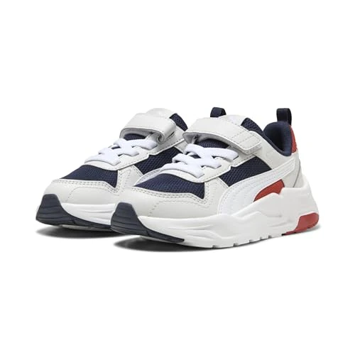 PUMA Sneakers Trinity 2 LT Enfant 28, Navy White Feather Gray Red Fire Blue