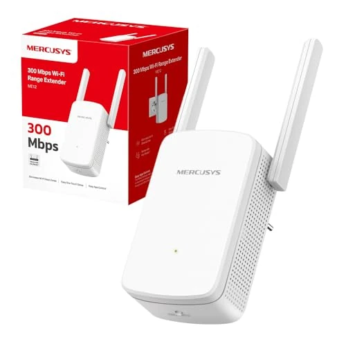 Offre limitee: MERCUSYS ME12 TP-Link Répéteur WiFi N300 Mbps, Amplificateur Puissant, antennes à Gain élevé réglables, Compatible avec Toutes Les Box Internet de 12.99 EUR a 12.99 EUR (economie 0%)