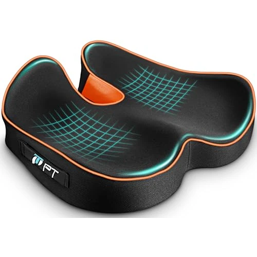 Offre limitée : POOTACK Coussin de Chaise en Mousse à Mémoire, Chaise de Bureau/Coussin Voiture Siège, pour Un Confort D'assise Prolongé, Antidérapant de 32.99 € à 32.99 € (0.00% de remise)