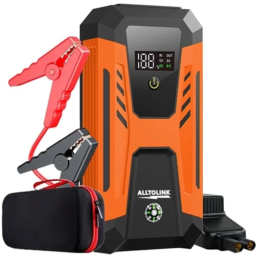 Oferta limitada: Arrancador de Baterias de Coche 3000A 26640mWh, Carga Rápida 20W, Booster Bateria 12V (para Gasolina o Diésel), Arrancador de Coches Portatil con Pantalla y Linterna LED de 4 Modos de 37.99 € a 37.99 € (ahorro 0.00%)