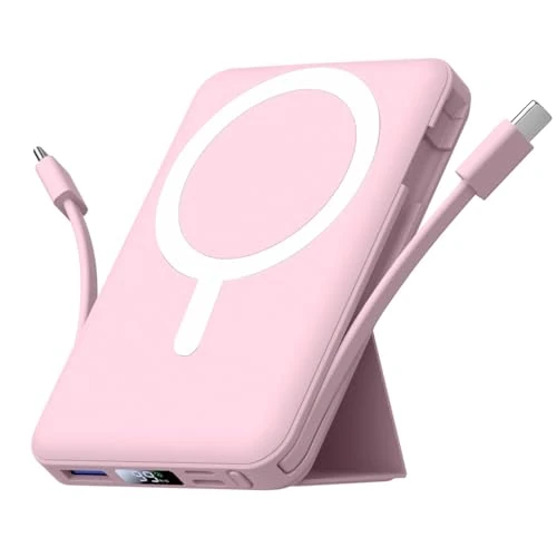 Offerta a tempo: Azmuth Power Bank, per Magsafe Powerbank iPhone 10000mAh, Caricatore Portatile Magnetico Wireless Ricarica Rapida con Display LED Batteria Esterna per iPhone 17/16/15/14/13/12/Pro/Pro Max - 30% da 39.99 € a 27.97 €