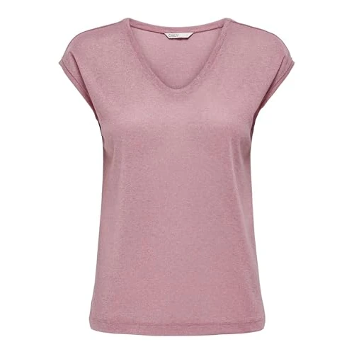 Offerta a tempo: ONLY Onlsilvery S/S V Neck Lurex Top Jrs Noos - 0.00% da 17.99 € a 17.99 €