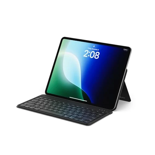 Oferta limitada: SATECHI OntheGo™ Teclado Inalámbrico Bluetooth con Soporte Ajustable para iPad, Tablet y Portátil, hasta 3 Dispositivos, Carga USB-C, Ergonómico y Compacto, QWERTY US – Negro de 89.99 EUR a 71.99 EUR (ahorro 20%)