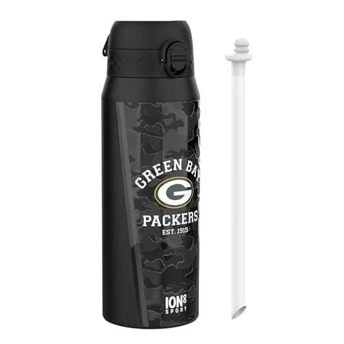 Oferta ograniczona: NFL Green Bay Packers Termiczna Butelka Sportowa Ze Zdejmowaną Słomką, 750ml/24oz, Szczelna, Izolowana Próżniowo, Łatwa Do Otwarcia, Bezpieczne Zamknięcie, Można Myć W Zmywarce, Składana Pokrywka z 127.99 EUR na 127.99 EUR (znizka 0%)