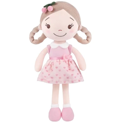 Offerta a tempo: GAGAKU Bambola di peluche morbida per bambine - Il mio primo regalo di bambola per bambine, bambine e neonati, bambola di pezza lavabile in lavatrice - 27% da 21.99 € a 16.14 €