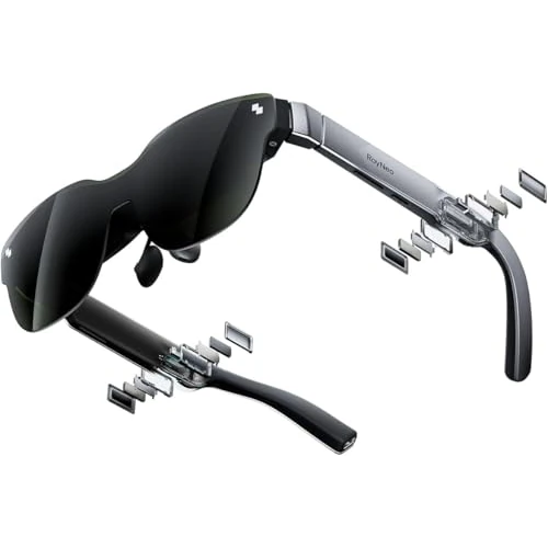 Offre limitee: [Nouveau 2025] RayNeo Air 3s Lunettes AR/XR, Écran HueView 201" 120Hz FHD, Lunettes Connectée AR Portables pour iPhone 17/16/15, Android, Mac, Switch, PS5, Steam Deck – Théâtre Portable de 299.00 EUR a 254.15 EUR (economie 15%)