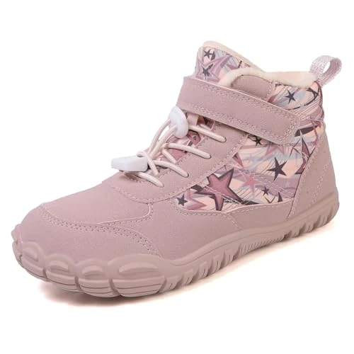 Oferta limitada: ZEPYFXIT Botas de Nieve Zapatillas Niño Niña Barefoot Invierno Deportivas Calzado Respetuoso Running Zapatos Deporte Antideslizante (Rosa, 33 EU) de 36.99 EUR a 19.99 EUR (ahorro 46%)