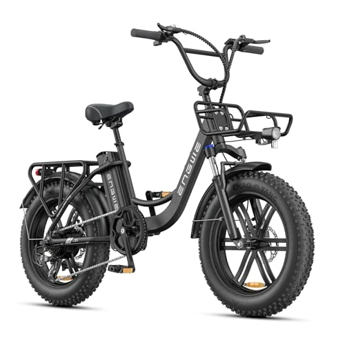 Zeitlich begrenztes Angebot: ENGWE L20 Boost Elektrofahrrad für Erwachsene, herausnehmbarer Akku mit 48V 13Ah, Reichweite bis zu 126KM, 20×4,0 Fat-Reifen, 7 Gänge Ebike (Schwarz) von 1149.00 € auf 1149.00 € (0.00% Rabatt)