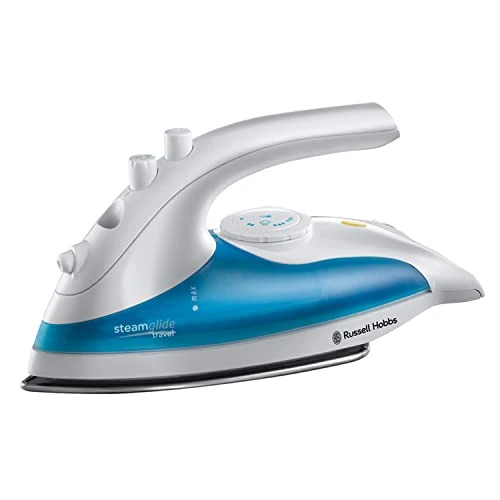 Offerta a tempo: Russell Hobbs Ferro da Stiro da Viaggio [830W, Vapore Variabile 10g] (Compatto & Leggero, Doppia Tensione 110/240V, Serbatoio 80ml, Acciaio Inox, Controllo Temp., Funzione a Secco & Spray) 22470-56 - 44% da 24.90 € a 13.90 €