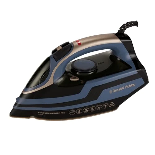 Offerta a tempo: Russell Hobbs Ferro da Stiro a Vapore Powersteam Ultra Pro 3100W con Piastra in Ceramica al Quarzo, Serbatoio 350ml, Colpo Vapore 210g, Autopulente, Anti-calcare e Anti-goccia 28630-56 - 32% da 55.59 € a 37.90 €