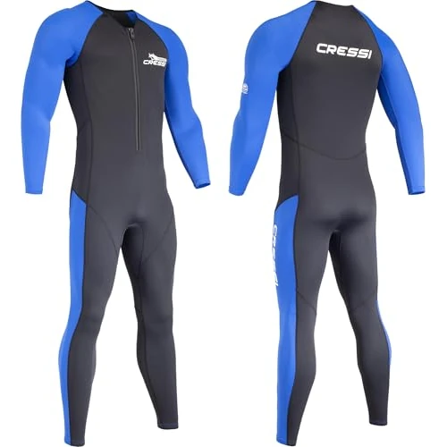 Offerta a tempo: Cressi Wahoo Man Monopiece Wetsuit Black/Blue 2mm M/3 - Muta Monopezzo Uomo Realizzata in Morbido Neoprene 1.5/2mm e Elastan, Perfetta per attività Acquatiche Varie, Nero/Blu, M/3 - 25% da 79.99 € a 59.90 €