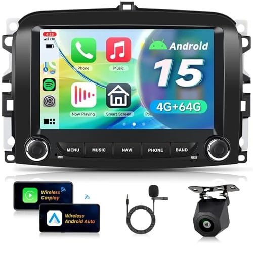 Offerta a tempo: VECHTEL 4G+64G Autoradio Android 15 per Fiat 500L 2013-2019, 7 Pollice HD Schermo Auto Radio co Carplay Android Auto senza Fili GPS Wi-Fi USB Bluetooth Radio FM RDS Retrocamera - 11% da 179.99 € a 159.99 €