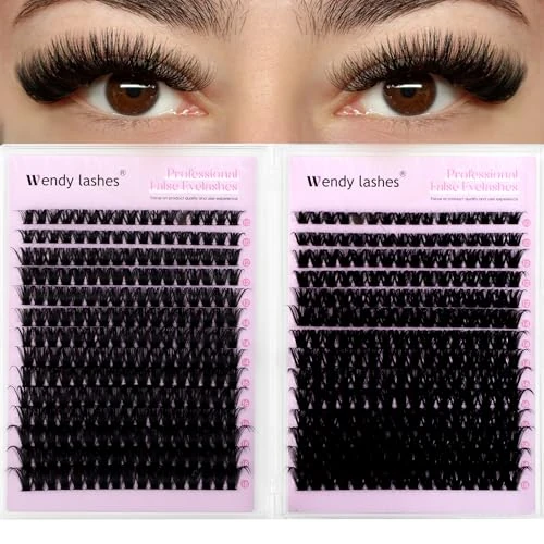 Tijdelijke aanbieding: WENDY LASHES Individuele wimpers 594PCS 80D/100D D-krul 10-18mm van 14.99 € naar 12.74 € (15% korting)