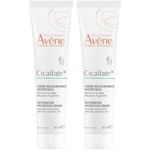 Avène Cicalfate+ Crema Riparatrice per Pelle Sensibile e Irritata, 40 ml (Confezione da 2)