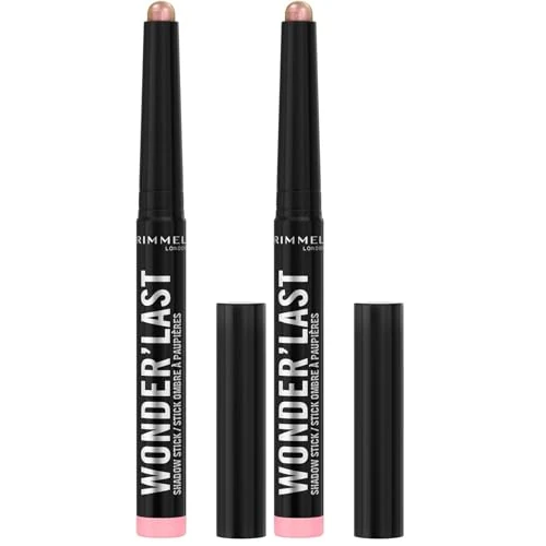 Offerta a tempo: Rimmel London, Wonder'Last, 006 Mermaid Blush, Ombretto in stick, Colore vibrante e d’impatto, Facile da applicare, Texture confortevole, Formula ultra-cremosa, Formula Vegana, 1,64 g - 30% da 14.40 € a 10.08 €
