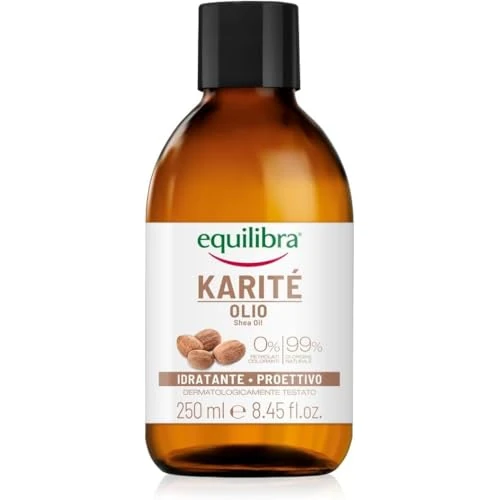 Offerta a tempo: Equilibra, Olio di Karité, Olio Viso e Corpo Estratto da Burro di Karité, Azione Idratante e Protettiva, Ideale per Pelle Secca e Massaggio, con Fitosteroli e Vitamina E, 250 ml - 33% da 10.90 € a 7.30 €