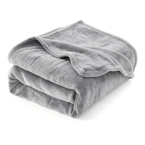 Limited offer: AiTodos Microfibre Bed Blankets – 200 x 150 cm, Increase Flannel Blanket, Multipurpose Blanket for Sofa Bed and Office, Soft, Warm and Machine Washable (Grey) from 19.99 EUR to 15.99 EUR (save 20%)