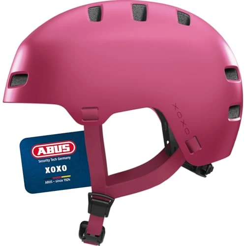 Limited-time offer: ABUS Bicycle Helmet XOXO, City Helmet in Skater Look, Size S, Mono Red from 40.52 £ to 37.46 £ (save 8%)