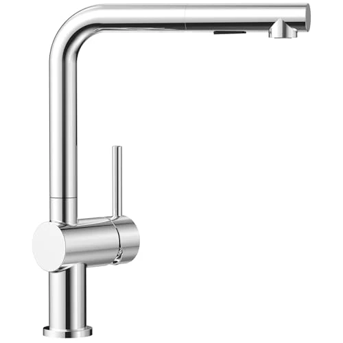 Offerta a tempo: CECIPA Rubinetto Lavello Cucina Estraibile Cromo con 2 Tipi di Getto, Miscelatore Cucina con Doccetta Estraibile, Rubinetto a Leva Singola, Girevole a 360°, in Lega Zinco, Cromo - 19% da 79.99 € a 64.59 €