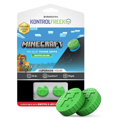 Oferta limitada: KontrolFreek Minecraft No-Slip Thumb Grips - Creeper Edition | Compatibles con Nintendo Switch 2 | Paquete de 2 Unidades de 20.51 € a 11.99 € (ahorro 42%)