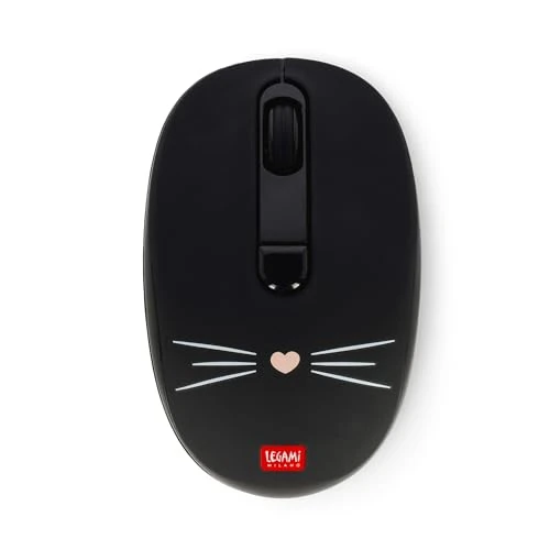 Offerta a tempo: Legami - Mouse Wireless con Ricevitore USB Ultra Compatto, Tema Kitty, 3 Opzioni di Velocità, Materiale ABS, Connessione Wireless fino a 10 m - 0.00% da 17.95 € a 17.95 €