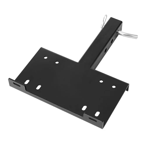 Offerta a tempo: VEVOR Supporto per Verricello per Veicoli, Capacità di Carico di 6803 kg Attacco per Verricello per Gancio di Traino con Ricevitore da 50,8 mm Design a 2 Fori di Montaggio, per Pick-Up ATV UTV, Nero - 30% da 43.99 € a 30.93 €
