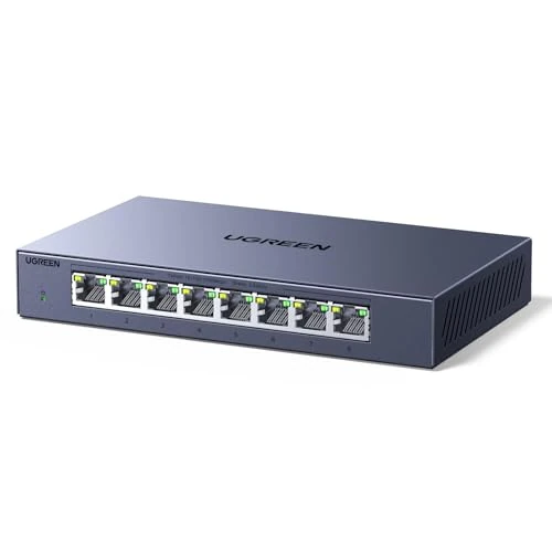Offre limitée : UGREEN 2.5G Switch Ethernet 8X2.5G Ports, Plug et Play (8 Ports) | Multiprise RJ45 Boitier Métal Non Géré 4KV Multiprise RJ45 Montage Mural pour PC NAS Serveur Console de Jeu Vidéo 4K/8K de 65.99 € à 42.44 € (36% de remise)