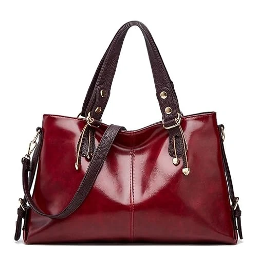 Tijdelijke aanbieding: Coolives Dames Schoudertas Draagtassen Hobotas Grote Handtas met lange hengsel Schoudertassen van PU-leer Crossbodytas Handtassen Tassen Crossbody Tas voor Dames Moeder Rood van 41.99 € naar 41.99 € (0.00% korting)