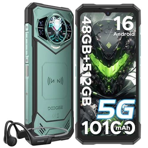 Offerta a tempo: DOOGEE S200X 5G Rugged Smartphone Android 16, 48GB+512GB, 1.32" Rear Display, 10100mAh, 6.72" FHD+ 120Hz Smartphone Rugged, MTK Dimensity 7050 Octa Core,100MP+20MP/NFC/BT5.2/Cuffie Conduzione Ossea - 0% da 369.98 € a 369.98 €