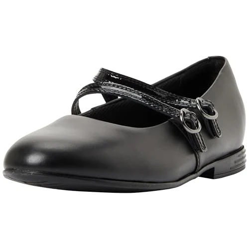 Offerta a tempo: Clarks Finja Bar Y. Childrens Black Leather, 6.5 - 45% da 47.52 € a 26.14 €