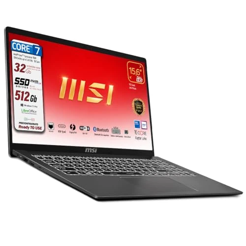Offerta a tempo: msi Notebook Modern 15 Intel Core 7 150u 10 Core fino a 5400MHz, RAM 32Gb, SSD 512 Gb, Display 15.6" IPS FHD, Display port, Rj45, Wi-Fi, Bt, Tastiera retroilluminata, Ready to Use. - 0.00% da 849.00 € a 849.00 €