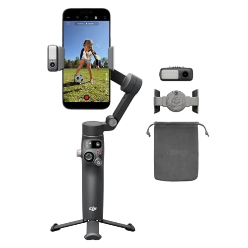 Limited offer: Osmo Mobile 8 Gimbal Stabilizer for Phone, Native Tracking with Audio & Lighting, 360° Pan Rotation, Built-in Extension Rod & Tripod, 10h Battery, Extension Rod, Robust 3-Axis Stabilization from 148.24 EUR to 126.00 EUR (save 15%)