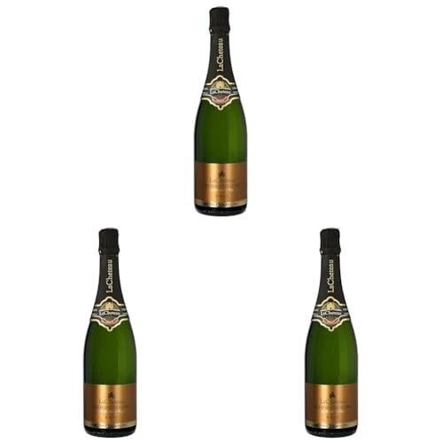 Offerta a tempo: LaCheteau - Cremant de Loire Gold Edition - Spumante Bianco Brut, metodo tradizionale (1 x 0,75 l) (Confezione da 3) - 19% da 41.70 € a 33.78 €