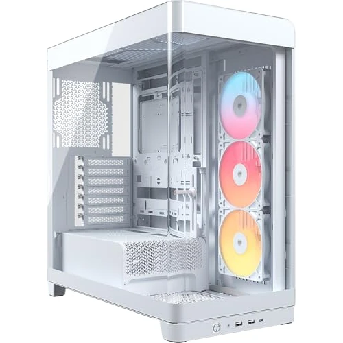 Offerta a tempo: CORSAIR FRAME 4500X RS-R ARGB Case Mid-Tower per PC con Vetro Panoramico – Sistema di Montaggio InfiniRail, Adatto a Due Radiatori da 360 mm, Anti-Sag della GPU, Include 3 Ventole RS120R – Bianco - 15% da 109.90 € a 93.90 €