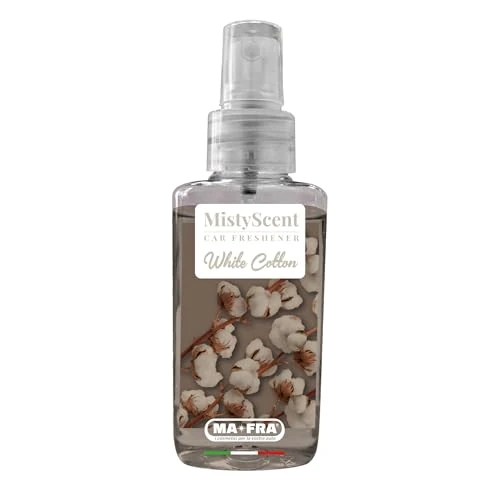Offerta a tempo: MAFRA - MistyScent Spray White Cotton, Formato 100ml, Profumatore Auto in Spray, Fragranza Pulita Fresca e Rassicurante - -70.82% da 3.29 € a 5.62 €