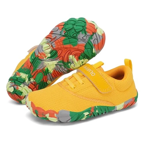 Oferta limitada: SAGUARO Barefoot Niños Zapatillas de Trail Running Niña Niño Minimalistas Zapatos de Deporte Blanditos Cómodos Calzado Descalzos para Exterior Interior, Amarillo, 26 EU de 42.99 € a 42.99 € (ahorro 0.00%)