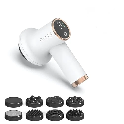 Electric Massager Anti-Cellulite 8 Heads 9 Speed – Professional Silent Touch Screen – Portable USB-C for Body Belly Waist and Buttocks