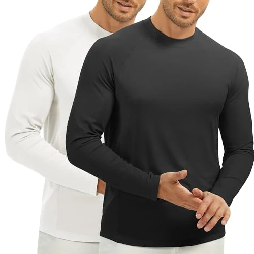 Oferta ograniczona: MEETWEE Męska koszulka sportowa z długim rękawem, szybkoschnąca koszulka na siłownię, do biegania i treningu 1/2 szt z 17.99 EUR na 17.99 EUR (znizka 0%)