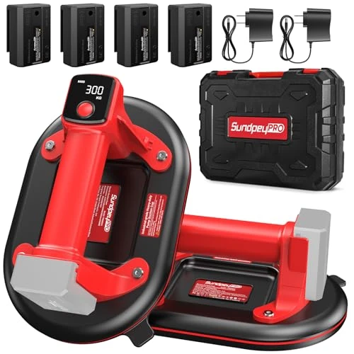 Offerta a tempo: SundpeyPRO 2-Pezzi 10-Pollici Ventosa Elettrica per Piastrelle a Batteria - 19% da 99.99 € a 81.22 €