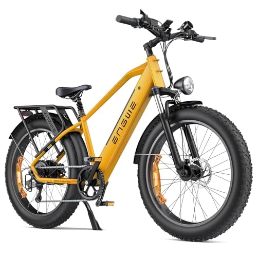 Oferta limitada: ENGWE E26 Elektrofahrrad für Erwachsene, 26„ x 4,0“, Herausnehmbarer Akku mit 48V und 16Ah, Leistungsstarker 250-W-Motor, Reichweite bis zu 140KM, Doppelte Federung (Estándar, Amarillo) de 1499.00 € a 1499.00 € (ahorro 0.00%)
