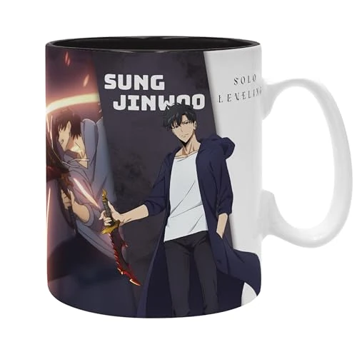 Solo Leveling Jinwoo & Igris Sin clasificar Taza multicolor cerámica